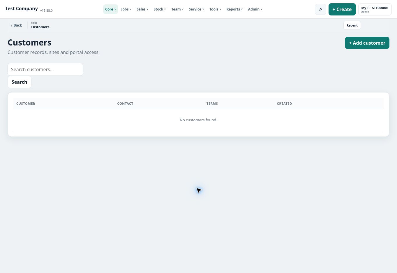 Trade Job HQ customer register